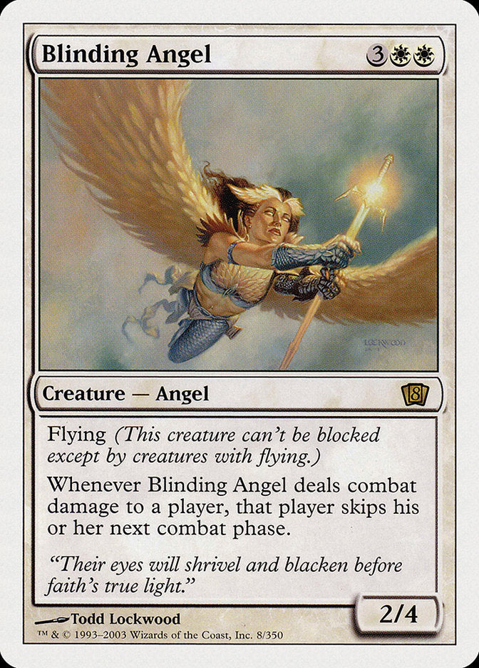 Blinding Angel (8th Edition) [Oversize Cards] | Chromatic Games