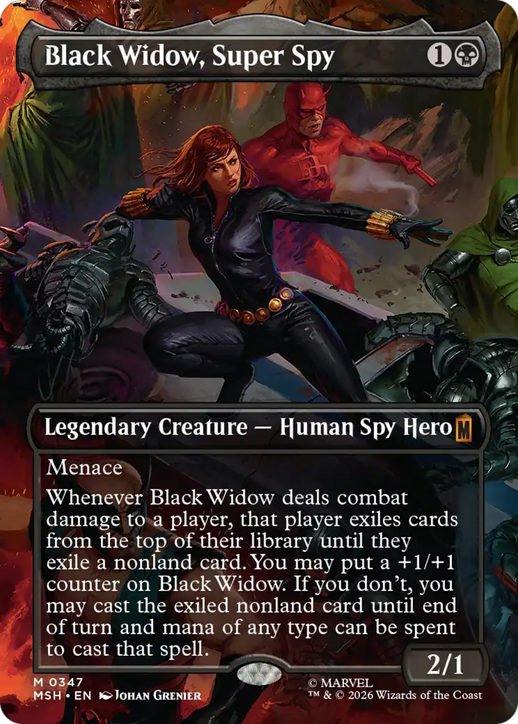 Black Widow, Super Spy (Borderless) (0347) [Marvel Super Heroes] | Chromatic Games