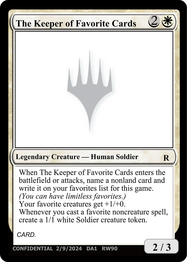 The Keeper of Favorite Cards [Unknown Event] | Chromatic Games