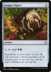 Golgari Signet [Phyrexia: All Will Be One Commander] | Chromatic Games