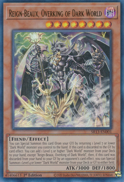 Reign-Beaux, Overking of Dark World [SR13-EN001] Ultra Rare | Chromatic Games