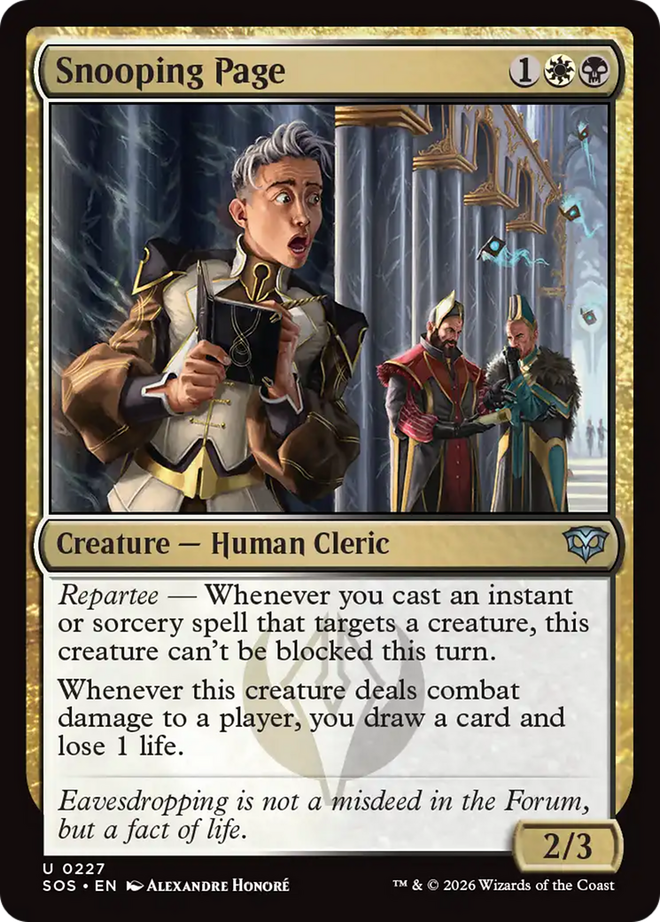 Snooping Page [Secrets of Strixhaven] | Chromatic Games