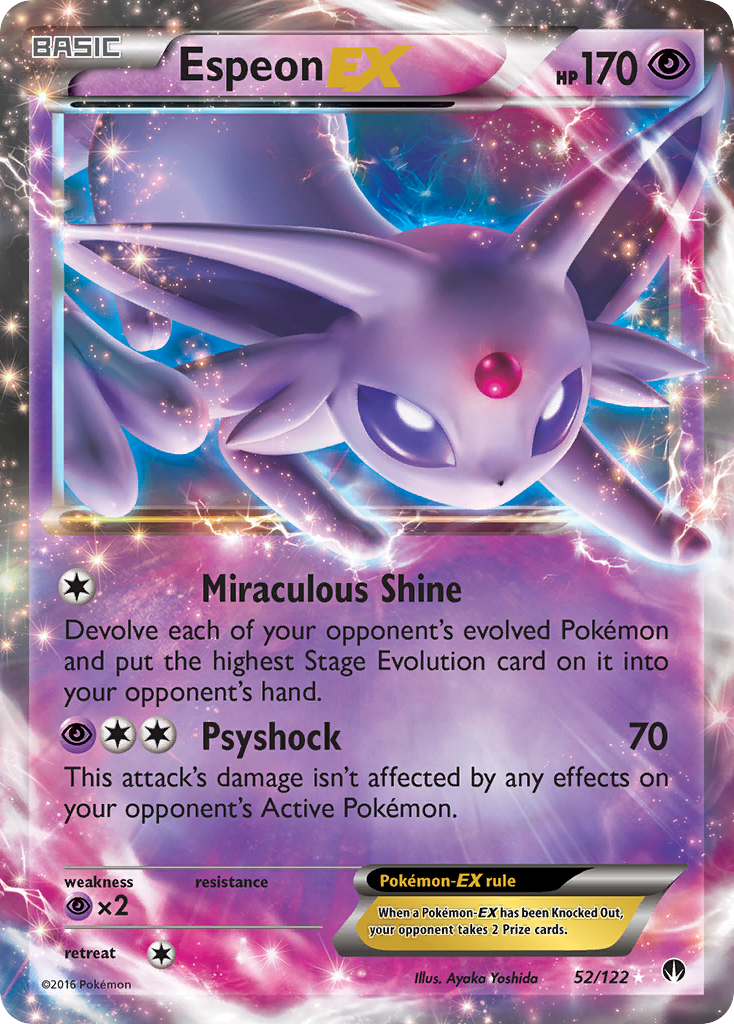 Espeon EX (52/122) [XY: BREAKpoint] | Chromatic Games