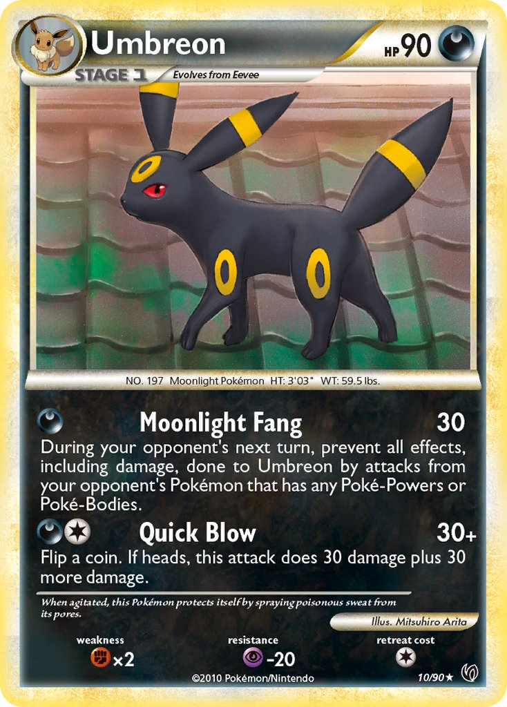 Umbreon (10/90) (Theme Deck Exclusive) [HeartGold & SoulSilver: Undaunted] | Chromatic Games