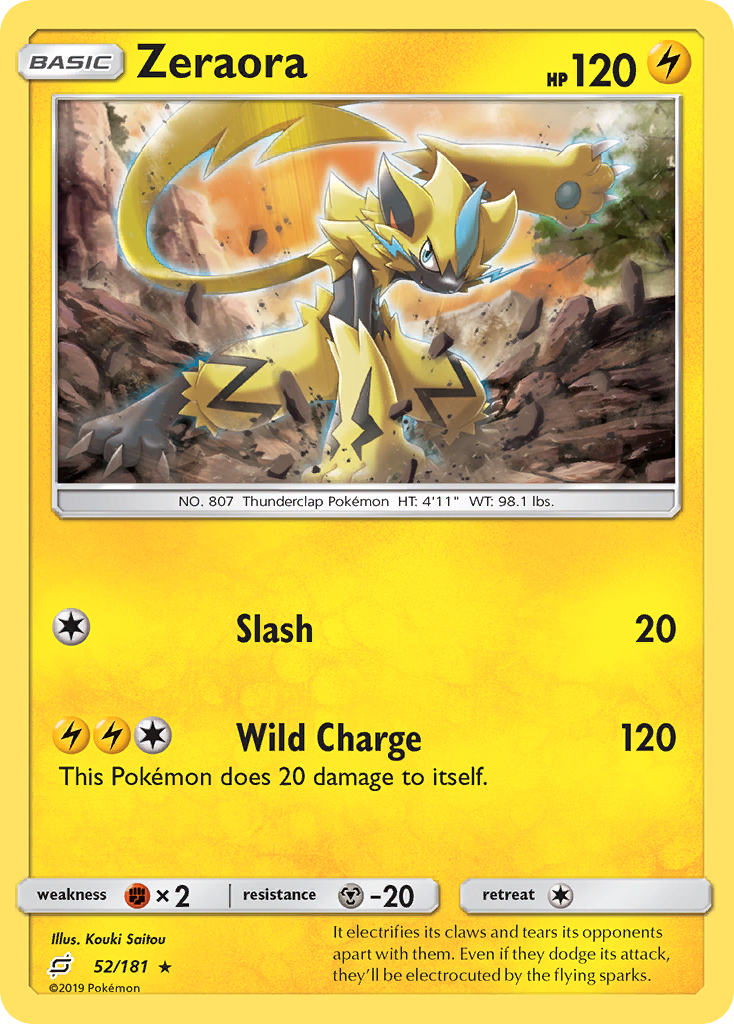 Zeraora (52/181) [Sun & Moon: Team Up] | Chromatic Games