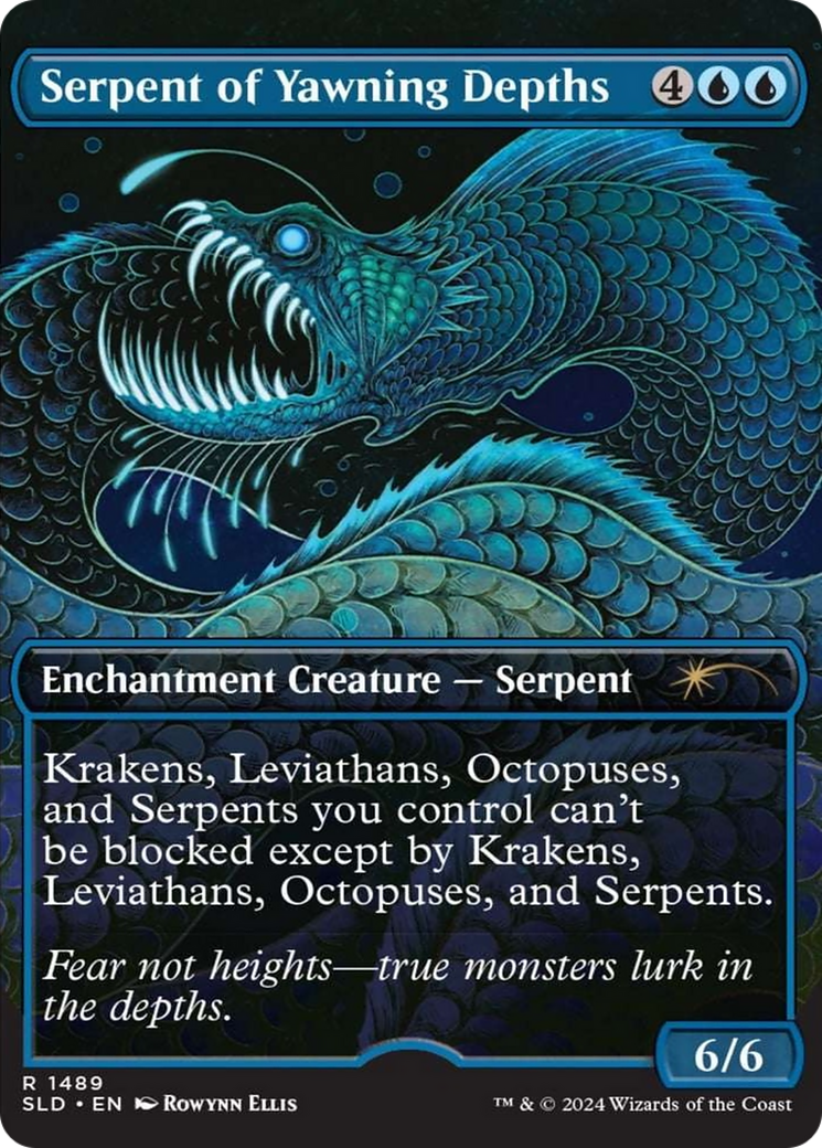 Serpent of Yawning Depths (Rainbow Foil) [Secret Lair Drop Series] | Chromatic Games