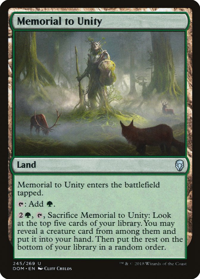 Memorial to Unity 245/269 (Dominaria)  | Chromatic Games