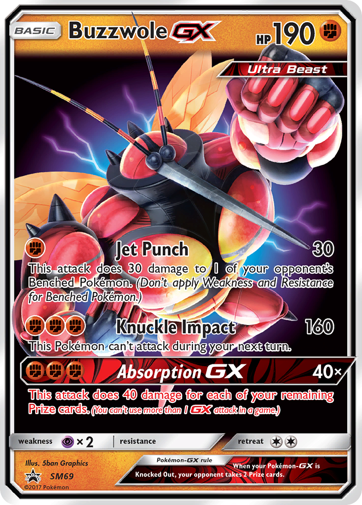 Buzzwole GX (SM69) [Sun & Moon: Black Star Promos] | Chromatic Games