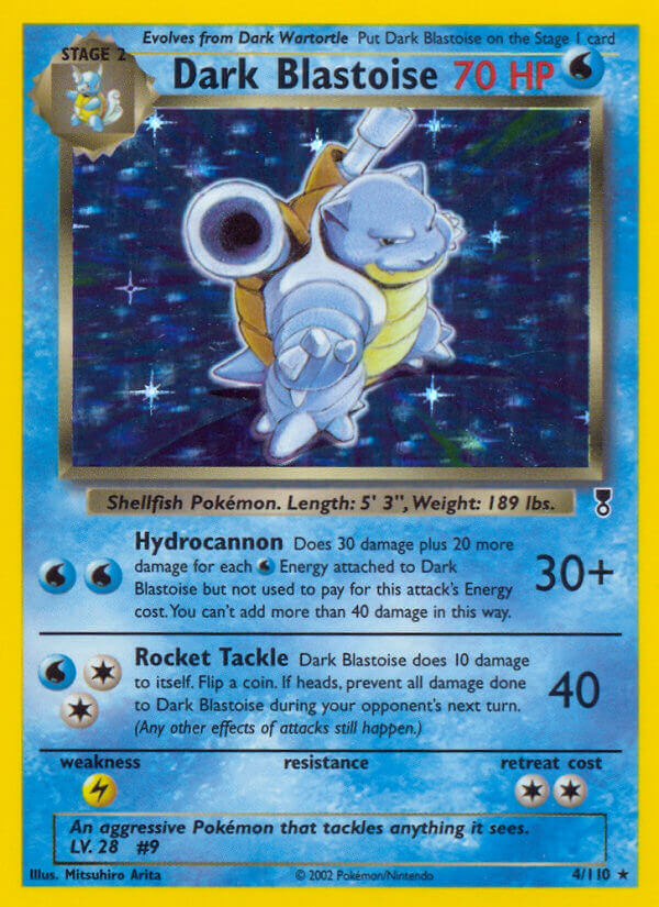 Dark Blastoise (4/110) (WotC) (Theme Deck Exclusive) [Legendary Collection] | Chromatic Games