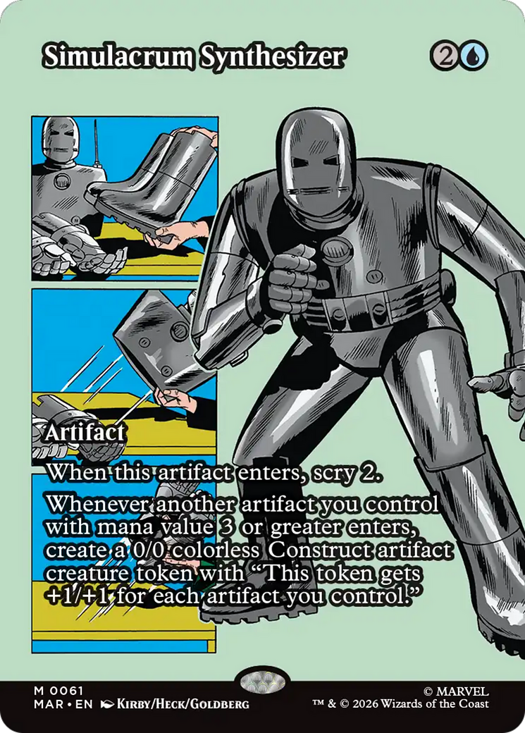 Simulacrum Synthesizer (Borderless) [Marvel Universe: Eternal-Legal] | Chromatic Games