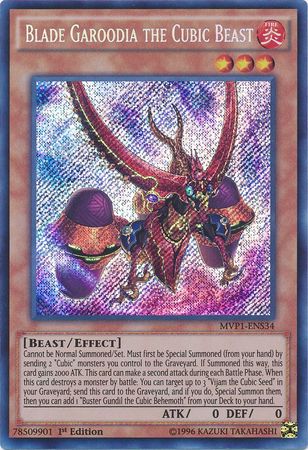 Blade Garoodia the Cubic Beast [MVP1-ENS34] Secret Rare | Chromatic Games