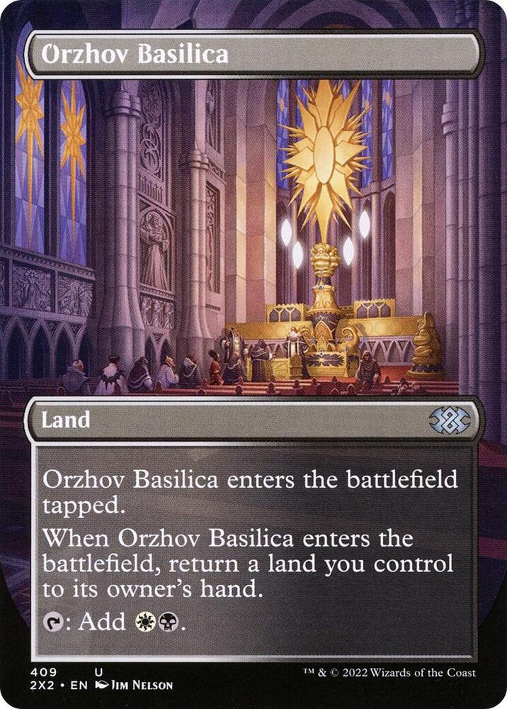 Orzhov Basilica Borderless 409/331 (Double Masters 2022)  | Chromatic Games