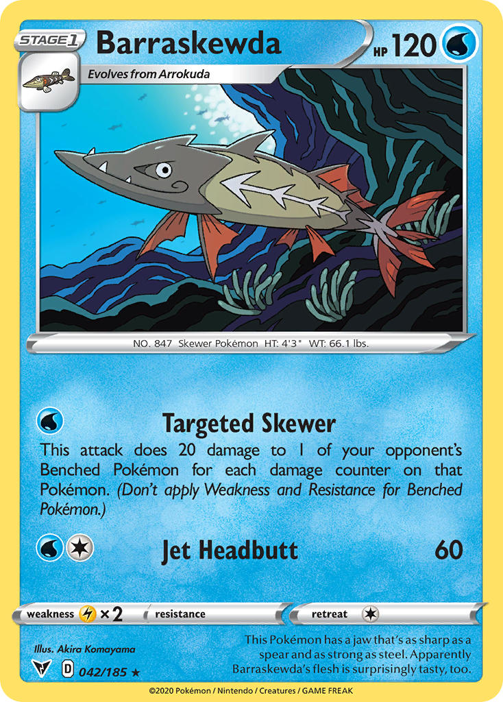 Barraskewda (042/185) [Sword & Shield: Vivid Voltage] | Chromatic Games