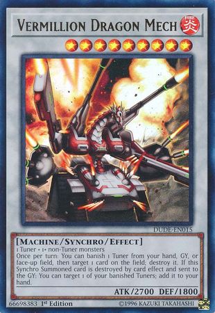 Vermillion Dragon Mech [DUDE-EN015] Ultra Rare | Chromatic Games