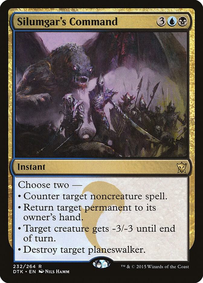 Silumgar's Command 232/264 (Dragons of Tarkir)  - Foil | Chromatic Games