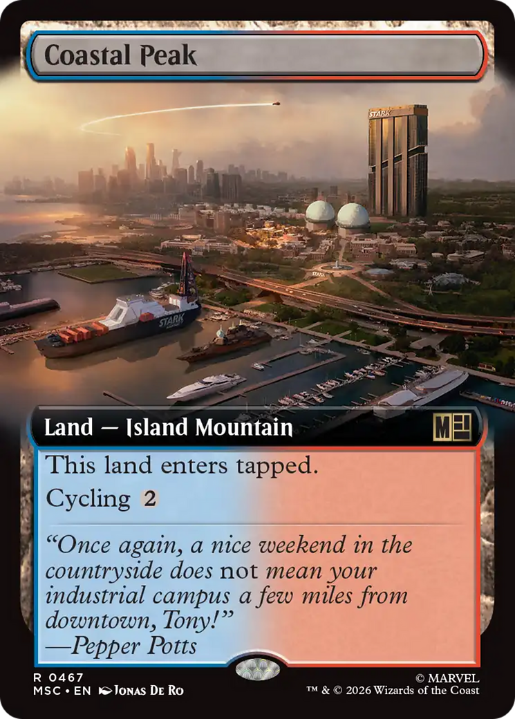 Coastal Peak (Extended Art) [Marvel Super Heroes Commander] | Chromatic Games