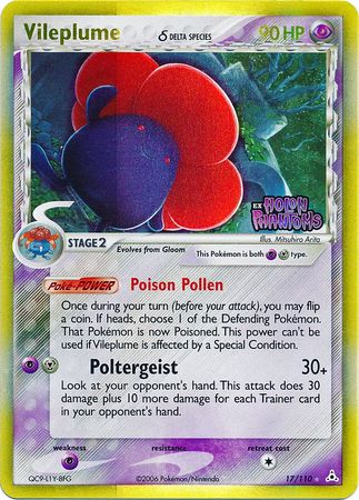 Vileplume (17/110) (Delta Species) (Stamped) [EX: Holon Phantoms] | Chromatic Games