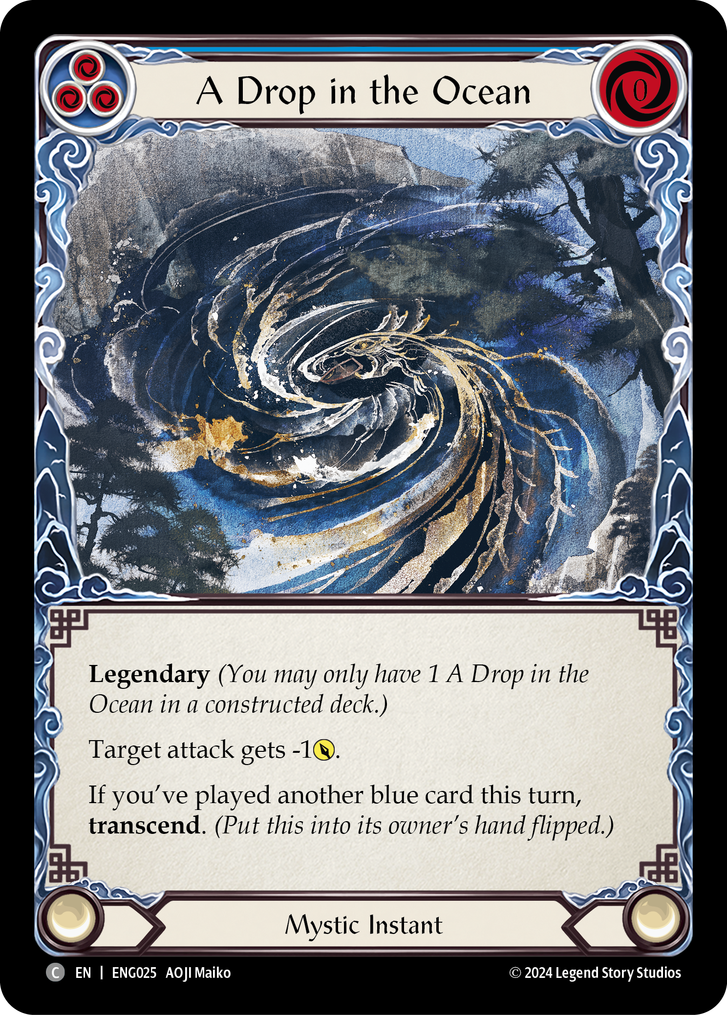 A Drop in the Ocean [ENG025] (Part the Mistveil Enigma Blitz Deck) | Chromatic Games