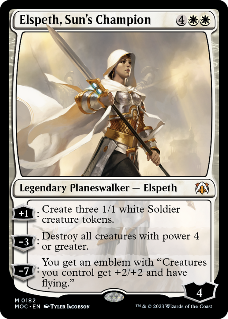 Elspeth, Sun's Champion [March of the Machine Commander] | Chromatic Games