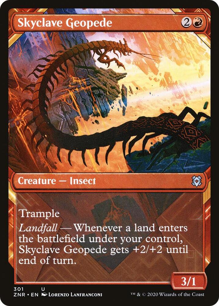 Skyclave Geopede 301/280 (Zendikar Rising)  - Showcase Foil | Chromatic Games
