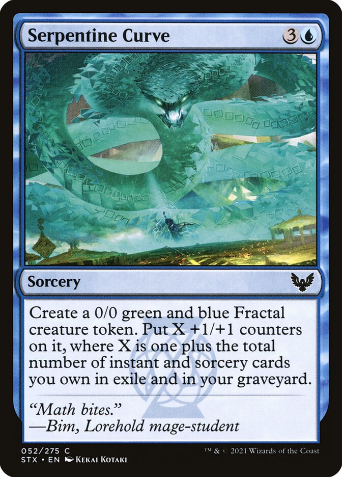 Serpentine Curve 52 (Strixhaven: School of Mages)  - Foil | Chromatic Games