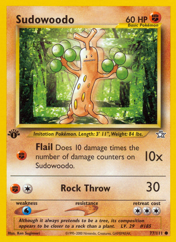 Sudowoodo (77/111) [Neo Genesis 1st Edition] | Chromatic Games