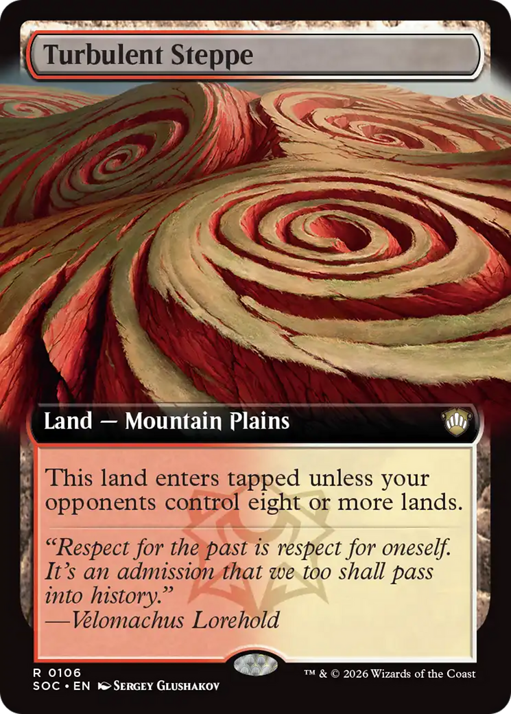 Turbulent Steppe (Extended Art) [Secrets of Strixhaven Commander] | Chromatic Games