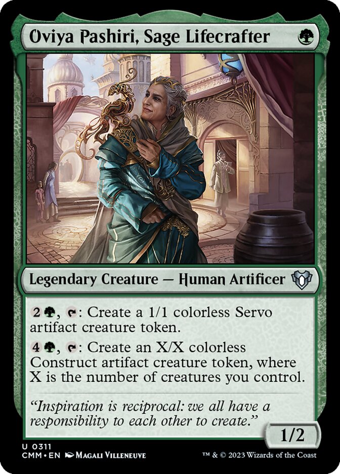 Oviya Pashiri, Sage Lifecrafter 311/451 (Commander Masters)  | Chromatic Games