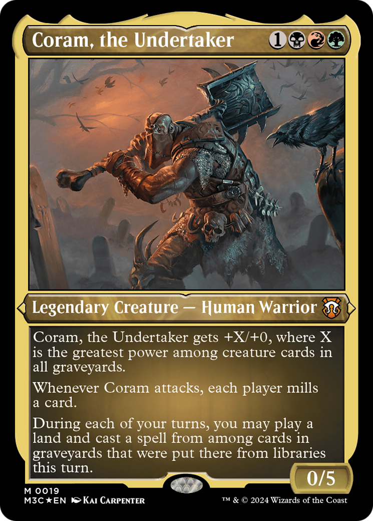 Coram, the Undertaker (Foil Etched) [Modern Horizons 3 Commander] | Chromatic Games