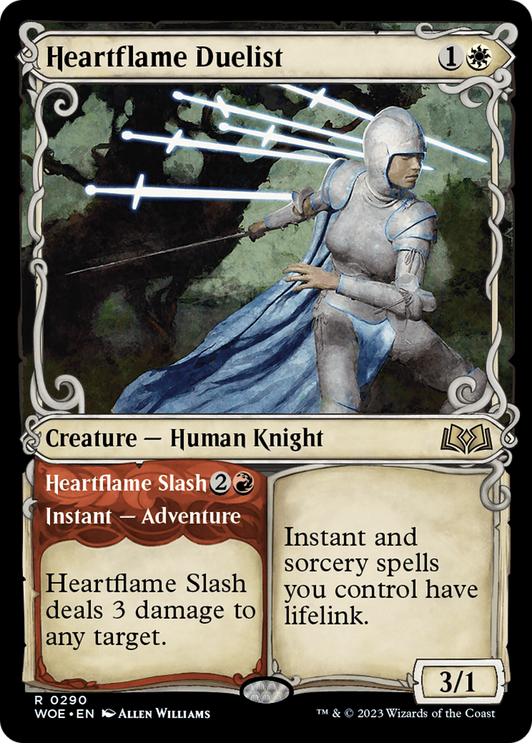 Heartflame Duelist // Heartflame Slash (Showcase) [Wilds of Eldraine] | Chromatic Games