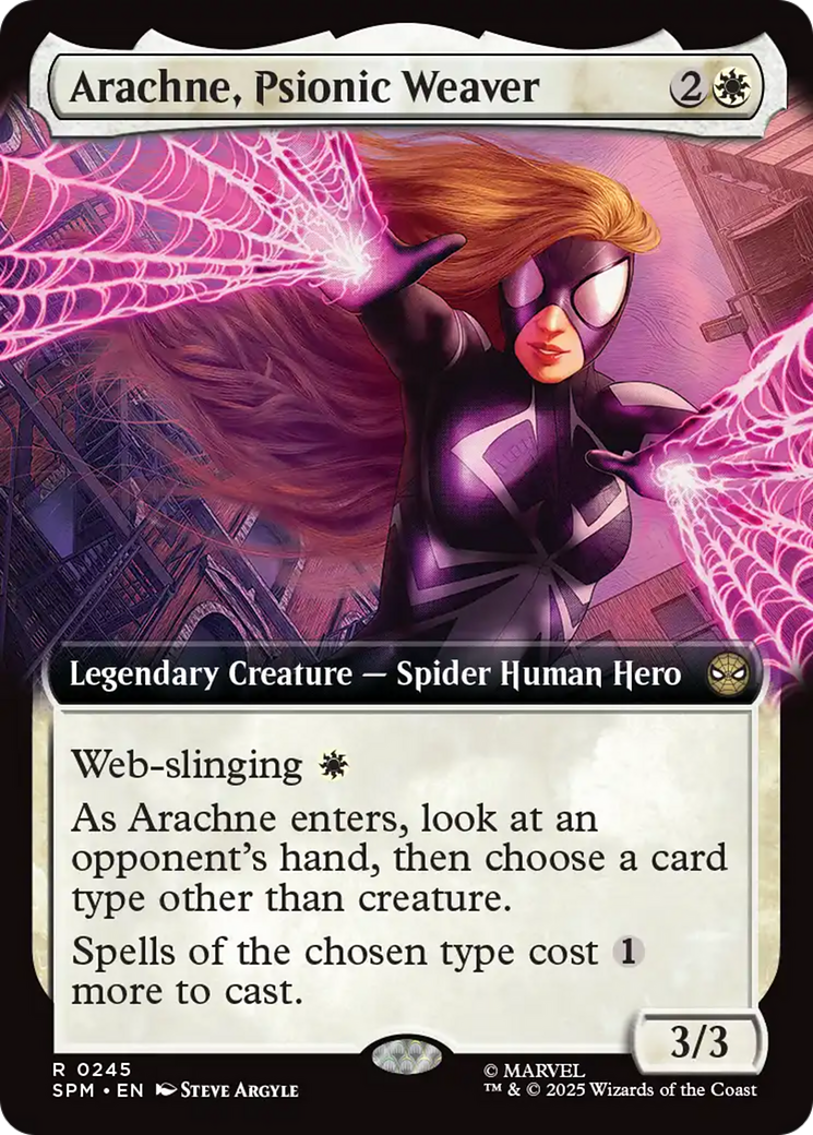 Arachne, Psionic Weaver (Extended Art) [Marvel's Spider-Man] | Chromatic Games