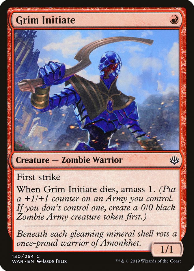 Grim Initiate 130/264 (War of the Spark)  | Chromatic Games