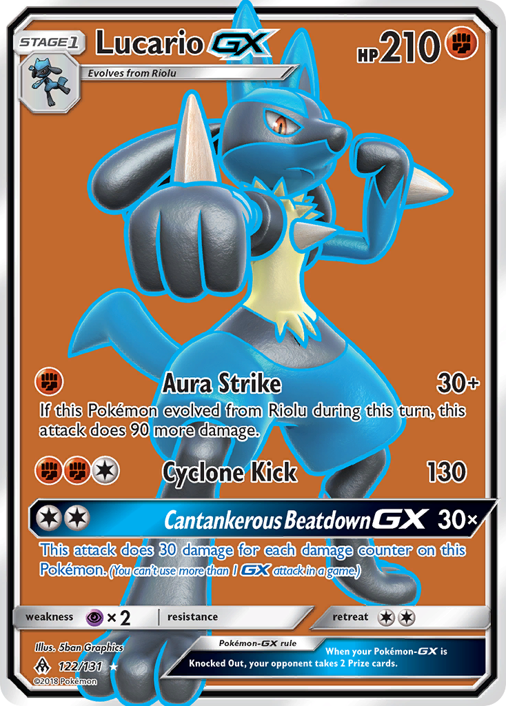 Lucario GX (122/131) [Sun & Moon: Forbidden Light] | Chromatic Games