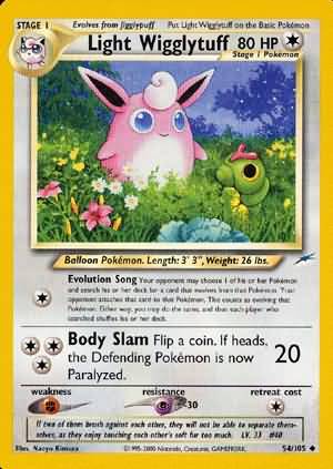 Light Wigglytuff (54/105) [Neo Destiny Unlimited] | Chromatic Games