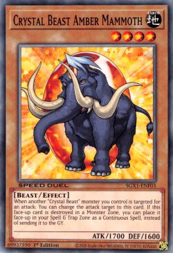 Crystal Beast Amber Mammoth [SGX1-ENF03] Common | Chromatic Games