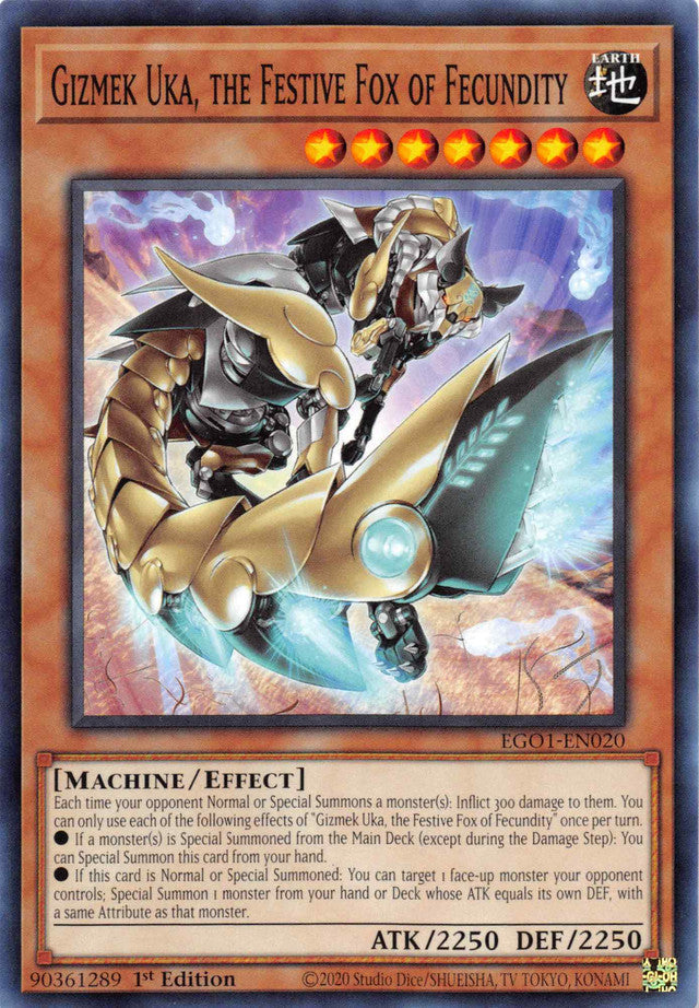 Gizmek Uka, the Festive Fox of Fecundity [EGO1-EN020] Common | Chromatic Games