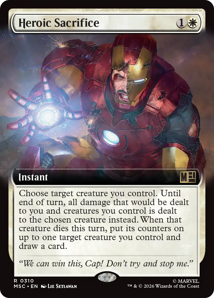 Heroic Sacrifice (Extended Art) [Marvel Super Heroes Commander] | Chromatic Games