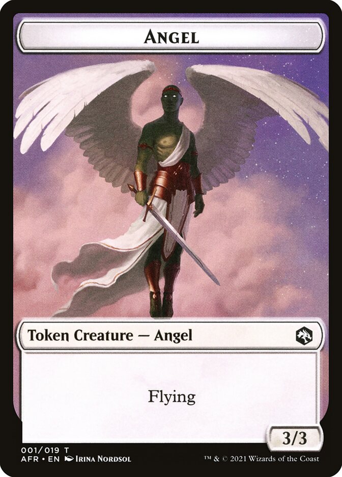 Angel // Dog Illusion Double-Sided Token [Dungeons & Dragons: Adventures in the Forgotten Realms Tokens] | Chromatic Games