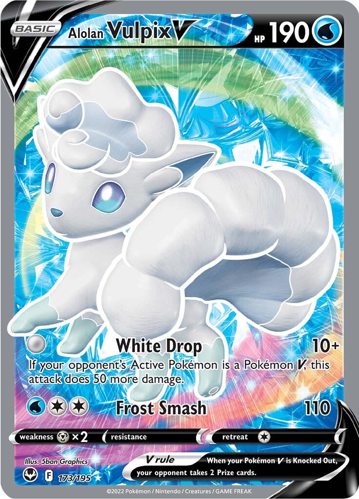 Alolan Vulpix V (173/195) [Sword & Shield: Silver Tempest] | Chromatic Games