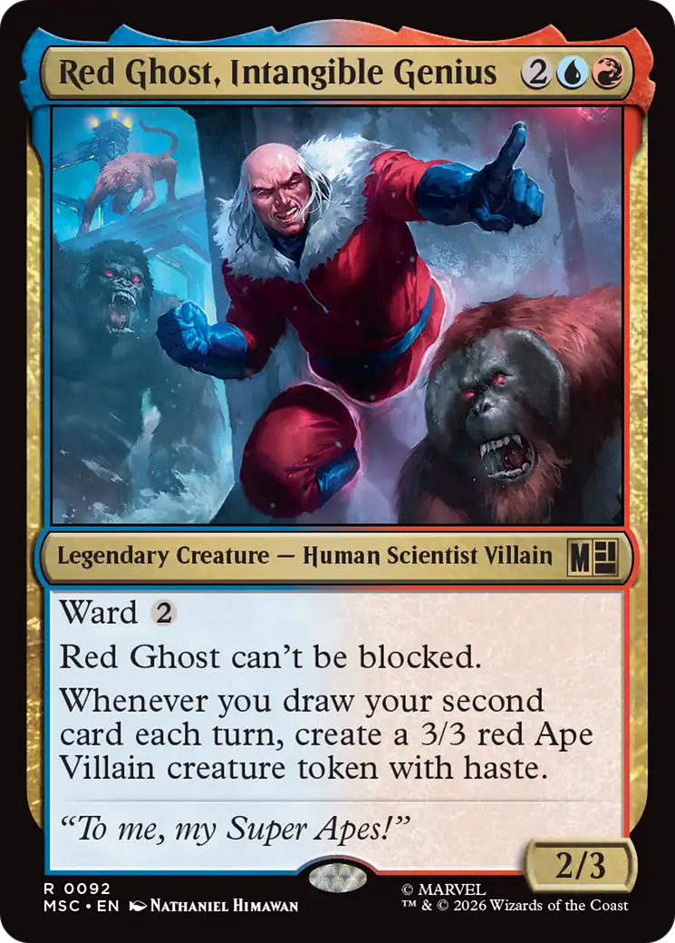 Red Ghost, Intangible Genius (Surge Foil) [Marvel Super Heroes Commander] | Chromatic Games