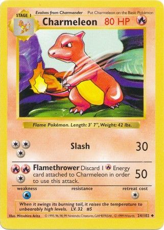 Charmeleon (24/102) [Base Set Shadowless Unlimited] | Chromatic Games