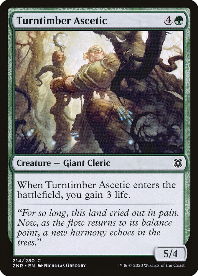 Turntimber Ascetic 214/280 (Zendikar Rising)  - Foil | Chromatic Games
