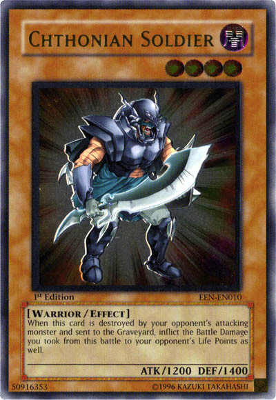 Chthonian Soldier [EEN-EN010] Ultimate Rare | Chromatic Games