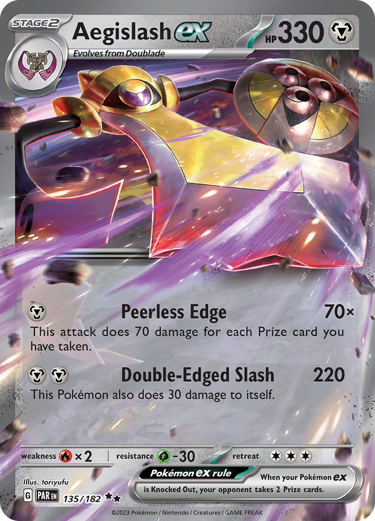 Aegislash ex (135/182) [Scarlet & Violet: Paradox Rift] | Chromatic Games