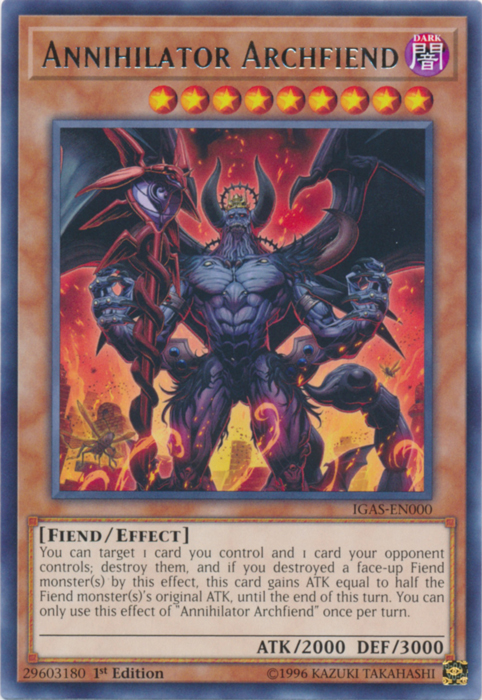 Annihilator Archfiend [IGAS-EN000] Rare | Chromatic Games