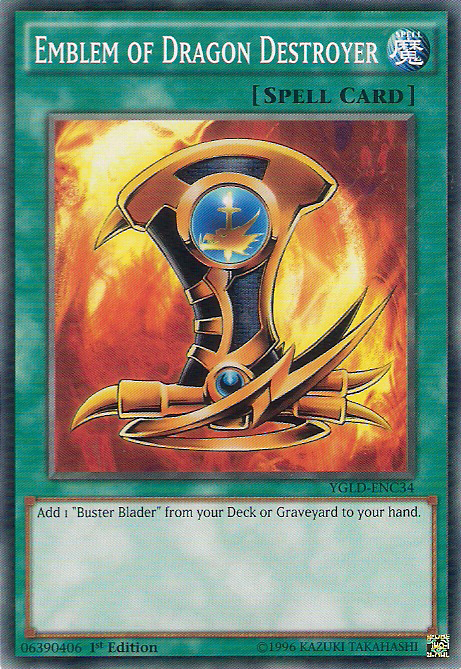 Emblem of Dragon Destroyer [YGLD-ENC34] Common | Chromatic Games