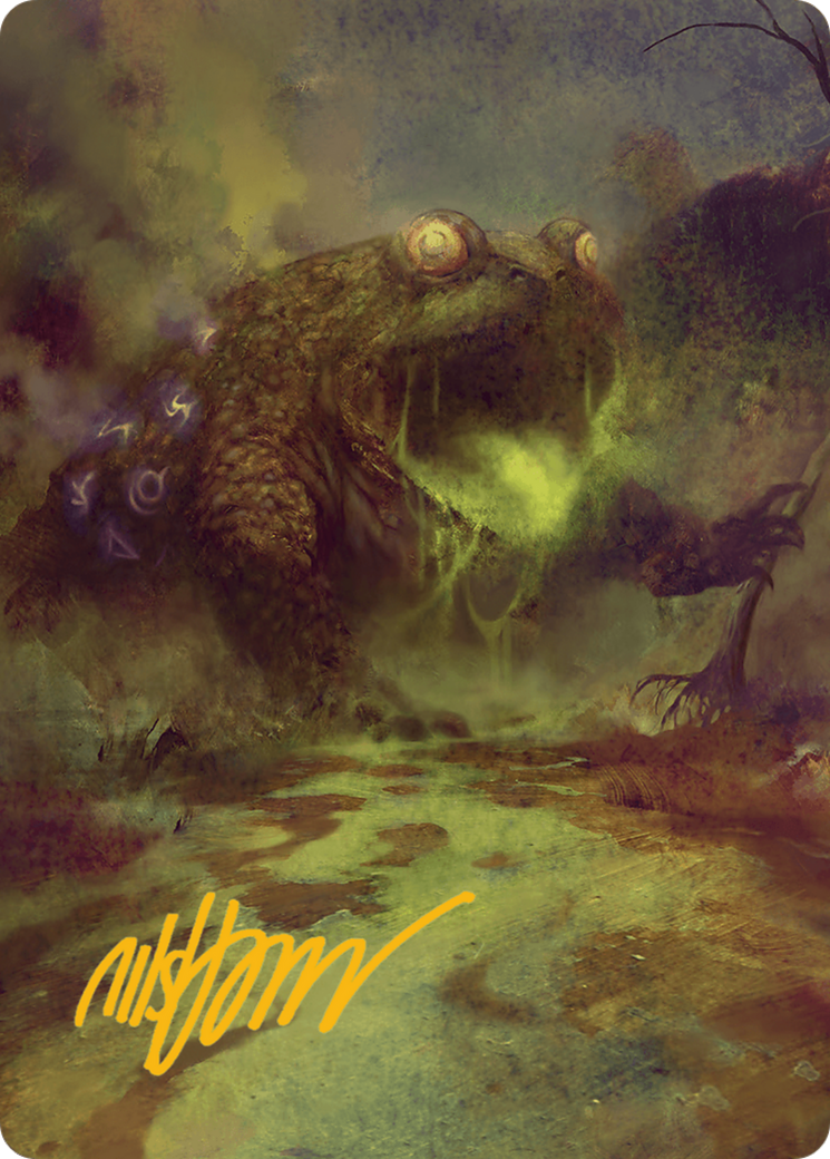 The Gitrog Monster Art Card (Gold-Stamped Signature) [Bloomburrow Art Series] | Chromatic Games