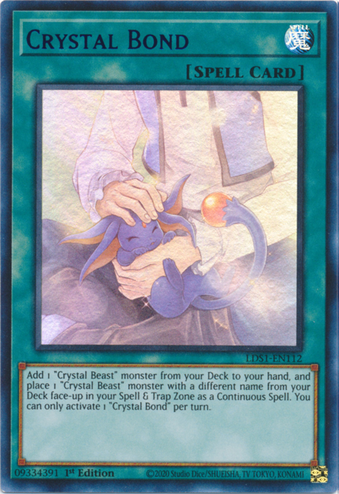 Crystal Bond (Blue) [LDS1-EN112] Ultra Rare | Chromatic Games