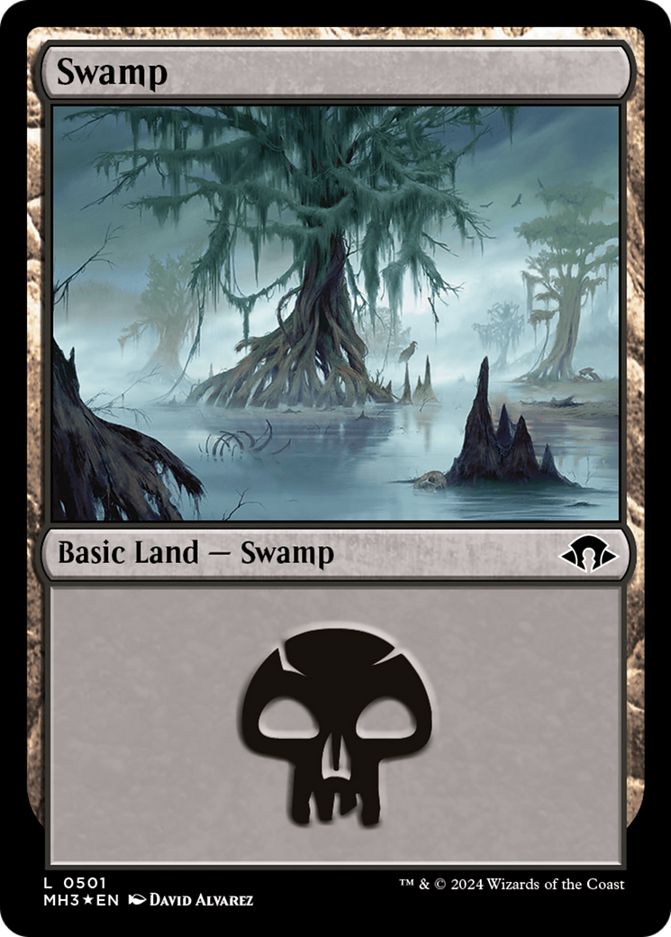 Swamp (0501) (Ripple Foil) [Modern Horizons 3] | Chromatic Games