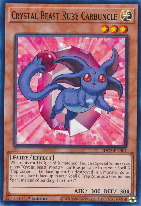 Crystal Beast Ruby Carbuncle [SDCB-EN001] Common | Chromatic Games